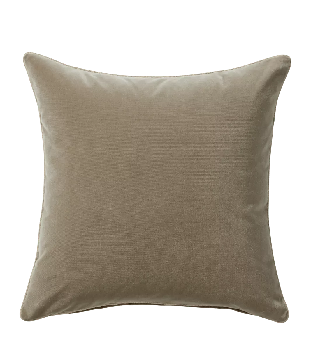 Large Plain Velvet Pillow Cover - Truffle