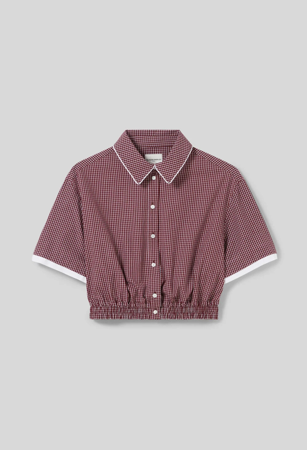 Chemise courte carreaux | Claudie FR | Claudie Pierlot (FR, DE, ES, UK)