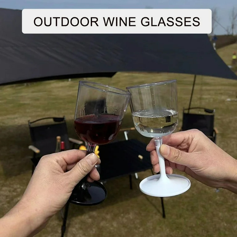 Necvior Detachable Stem Wine Cup for Outdoor Travel Wine Glasses Foldable Wine Glass, Shatterproo... | Walmart (US)