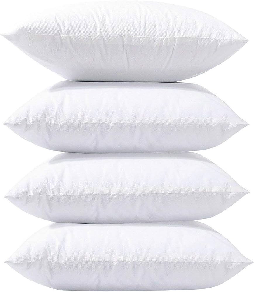 Amazon.com: Phantoscope Pillow Inserts, Hypoallergenic 100% Virgin Fiber Square Form Microfiber T... | Amazon (US)