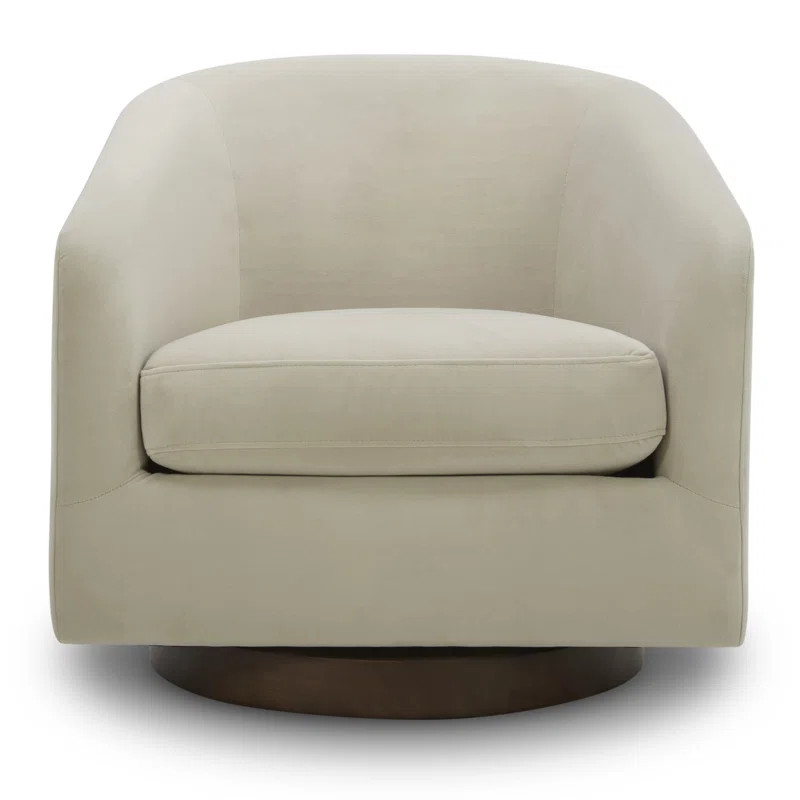 Bennett Upholstered Swivel Barrel Chair | Wayfair North America