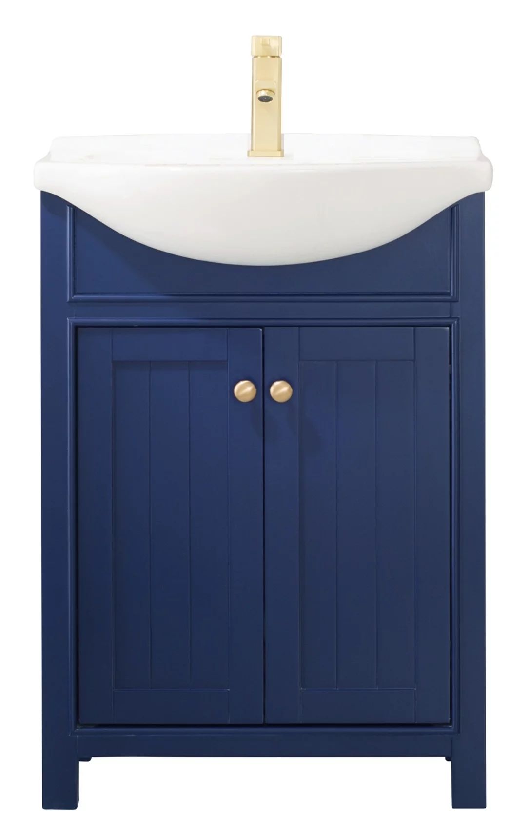 Design Element Marian 24" Single Sink Bathroom Vanity in Blue - Fully Assembled | Walmart (US)