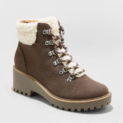 Women's Leah Sherpa Hiker Boots - Universal Thread™ | Target