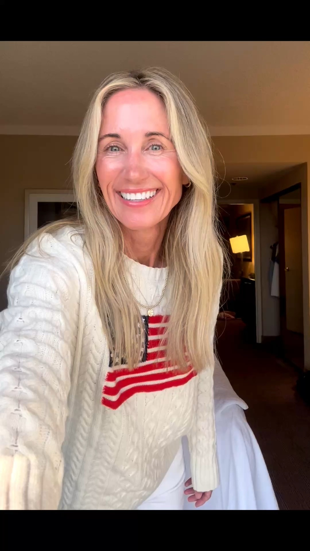 Do not miss out this sweater🇺🇸!
I love the cream color with white. I went in store to make sure the quality was good and it’s awesome!
Wearing a small.

#LTKootd #LTKmomlife #LTKOver40