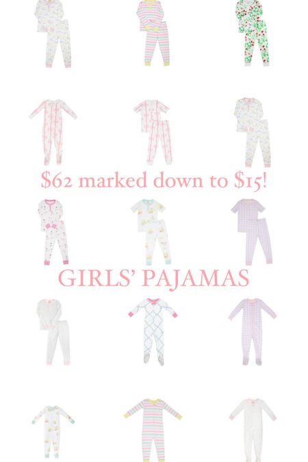 Girls’ pajamas! $62 marked down to $15!!!!!! #babypajamas #girlspajamas #baby #girls #beaufortbonnet 

#LTKfamily #LTKkids