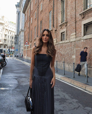 ZARA ZW COLLECTION PLEATED BUSTIER DRESS GREY NEW FW24 SIZES XS-L REF. 8042/318  | eBay | eBay US