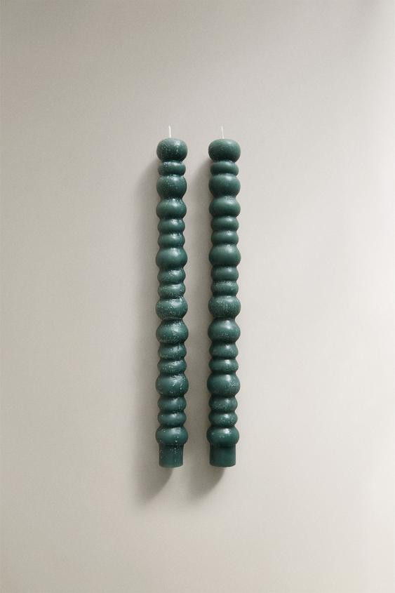PACK OF WAVY DECORATIVE CANDLES (PACK OF 2) | Zara US