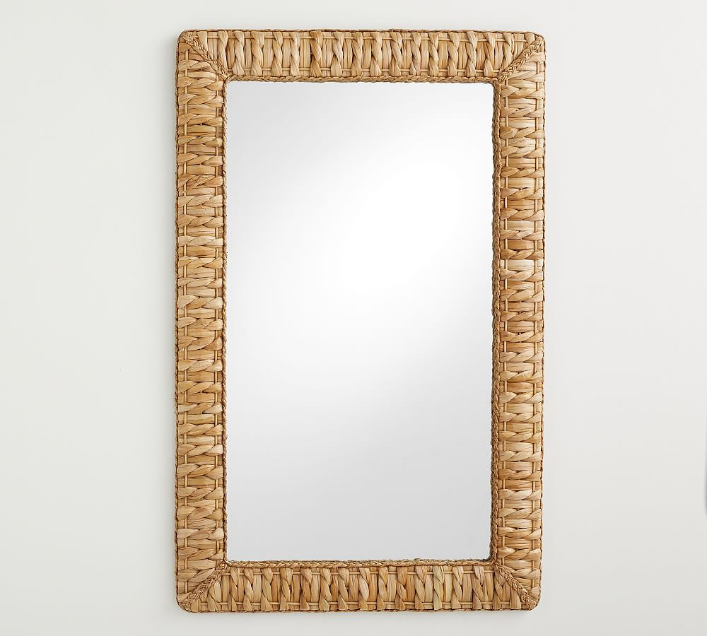 Mallorca Woven Mirror, 35""x55"", Rectangle | Pottery Barn (US)