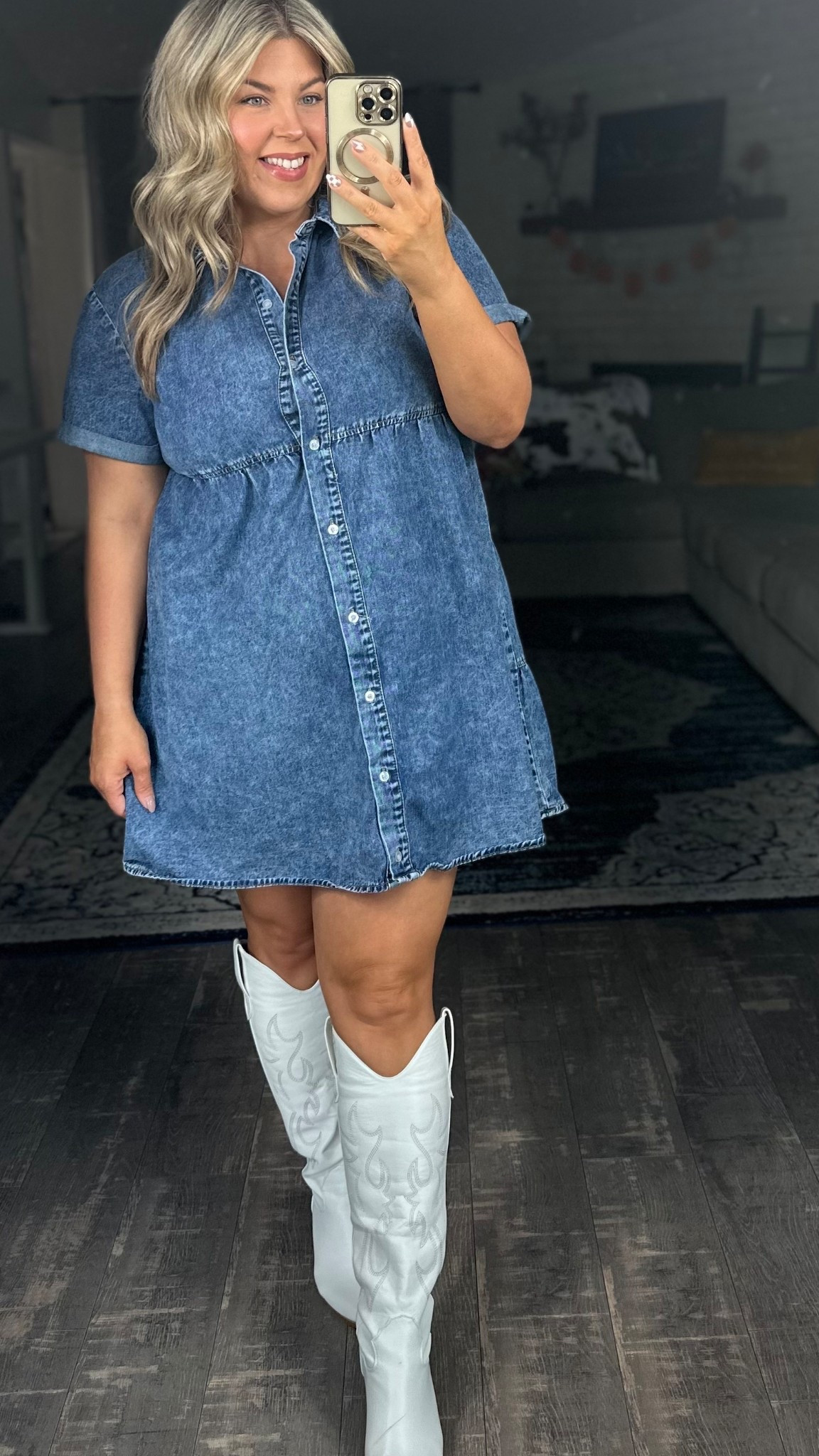 My favorite Amazon denim dress 

#LTKMidsize
