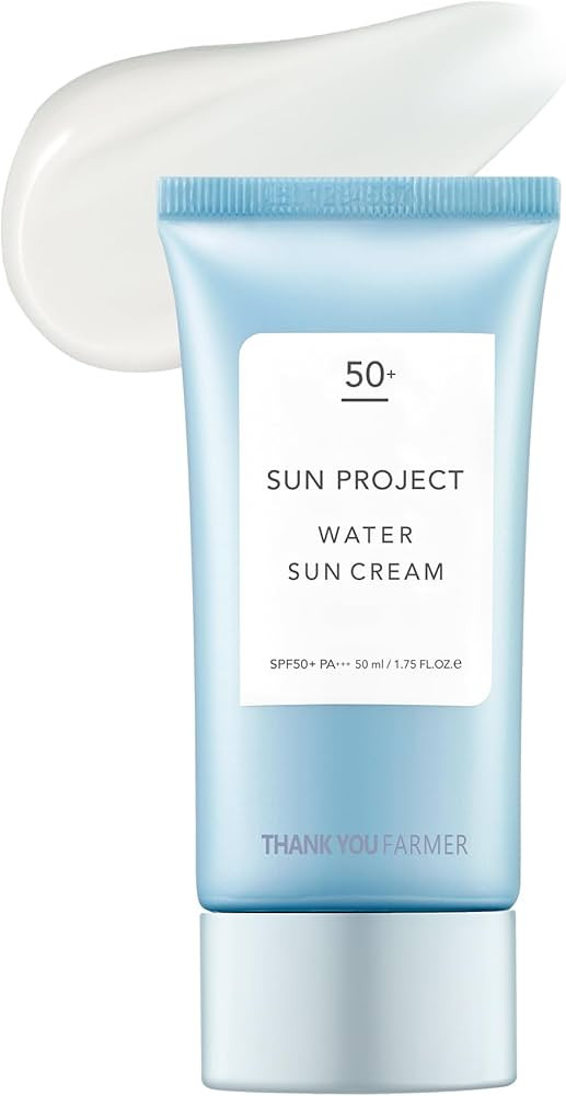 THANKYOU FARMER Sun Project Water Sun Cream 1.75 Fl Oz (50ml) - Travel Size Sunscreen, Face Sunsc... | Amazon (US)