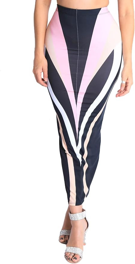 Women's High Waist Maxi Bodycon Pencil Skirt Stretchy Fabric for Comfort and Style | Amazon (US)