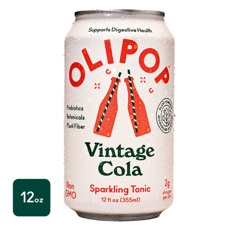 OLIPOP Vintage Cola, A New Kind of Soda, 12 fl oz | Walmart (US)