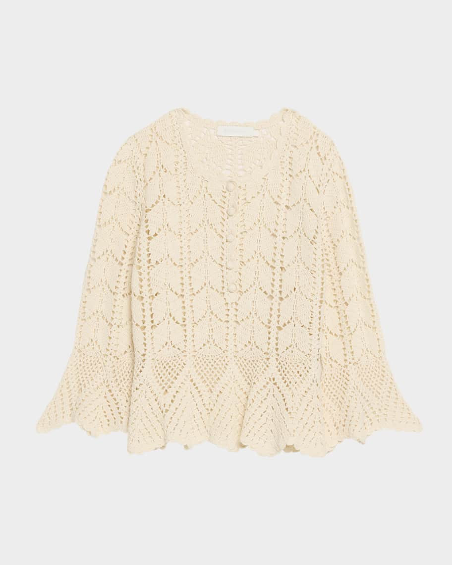 Zimmermann Awaken Lace Crochet Top | Neiman Marcus