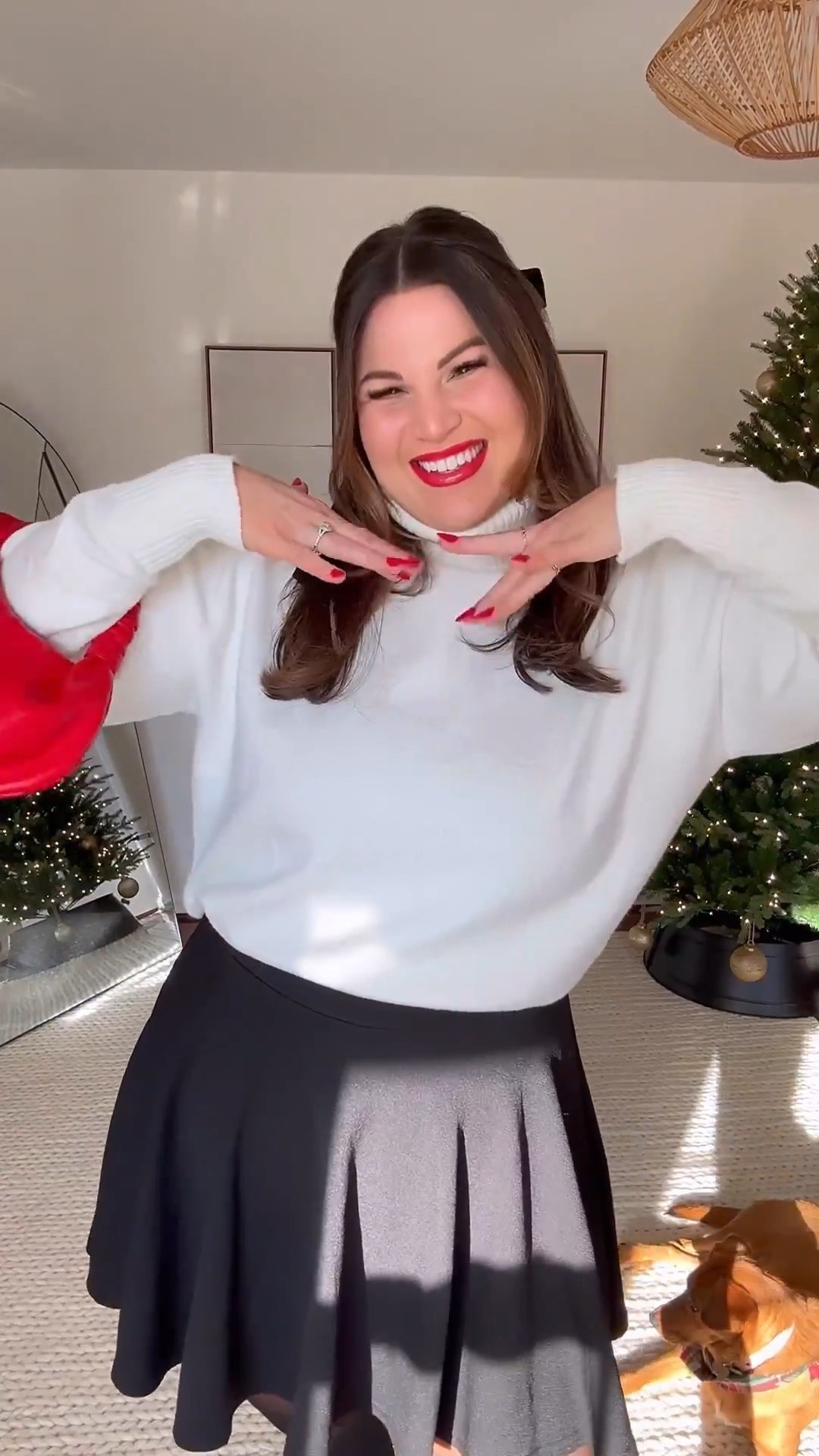 Midsize holiday outfit! Sharing this easy, comfy, but festive look from amazon! This is a good one that can easily be recreated with items you already have in your closet but also can be worn after the holidays are over ☺️

Bralette- size M/L
Sweater- size XL
Skirt- size XL
Loafers- size 9.5
Tights - xl 
Lipstick in the shade lady balls 

Holiday outfit, holiday style, holiday fashion, amazon, amazon holiday, Amazon outfit, amazon holiday outfit, midsize 






#LTKHoliday #LTKSeasonal #LTKWatchNow