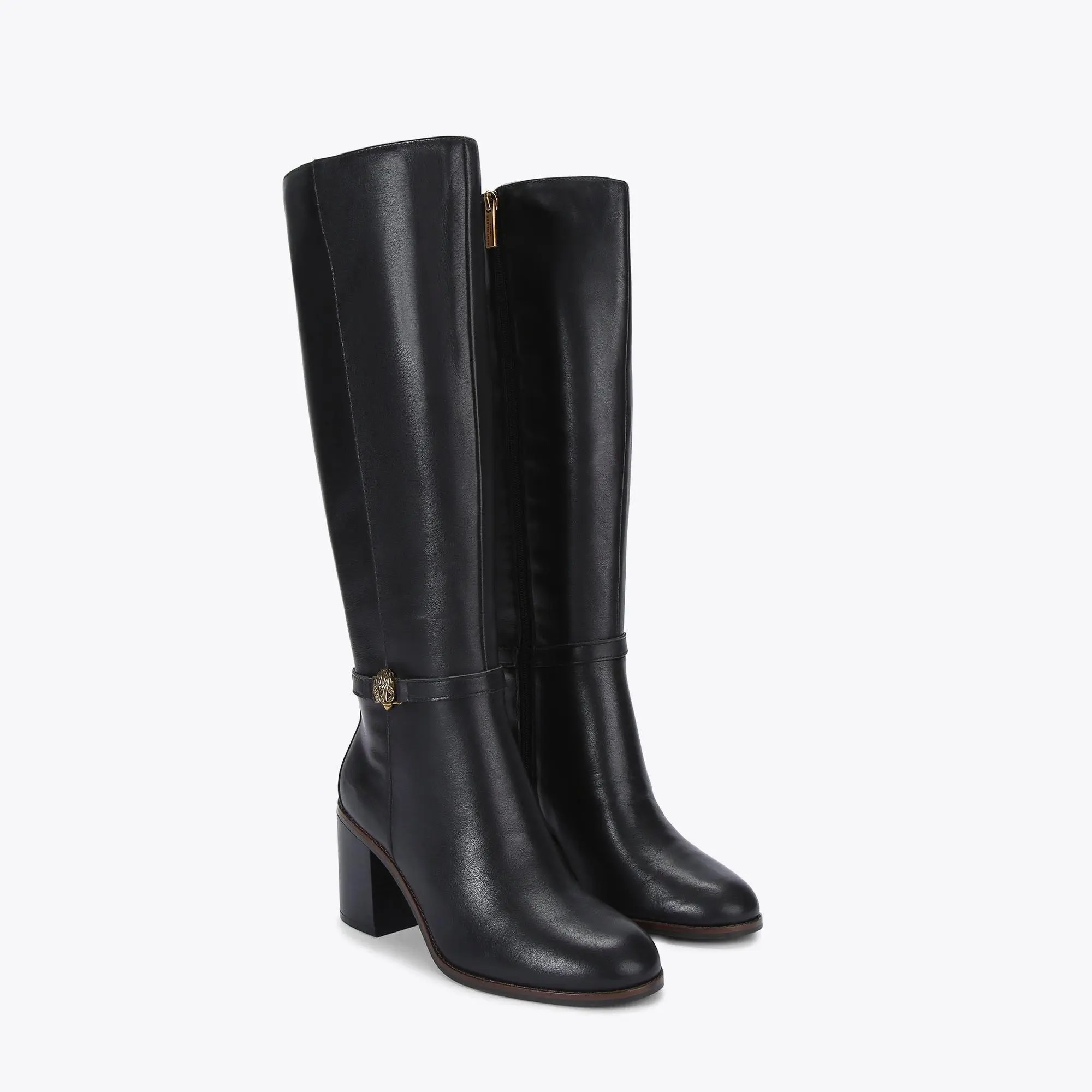 SHOREDITCH BLOCK KNEE B Black Knee Boots by KURT GEIGER LONDON | Kurt Geiger UK