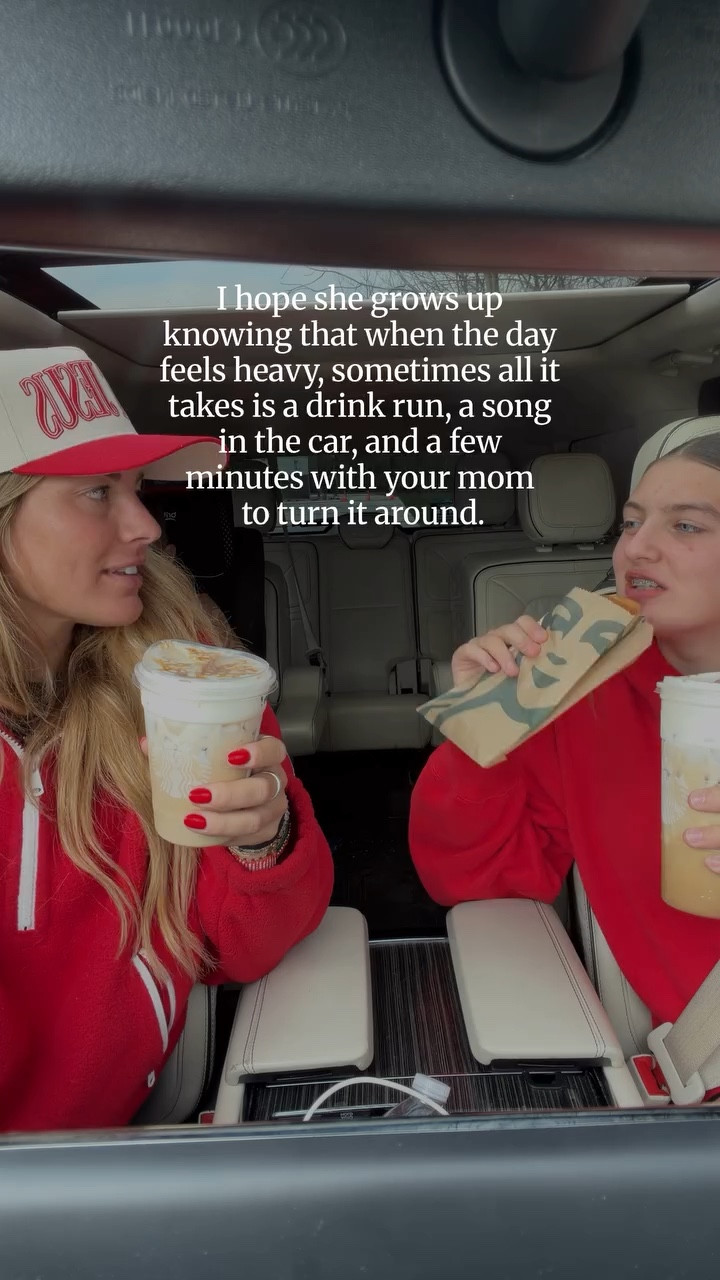 The older she gets, the more I realize these moments don’t just happen anymore. We have to make them happen. 🥹🥹

Life gets full so fast. School, practices, games, friends, schedules that seem to take over everything. And if we aren’t careful, the time together can slowly get squeezed out.

So sometimes it looks like this. A quick Starbucks run. A few minutes in the car. Singing a song we both know by heart. It was nothing big or planned. Just choosing to be together.

I’m learning that as our kids grow, connection doesn’t always come in long stretches of time. Sometimes it’s just a few intentional minutes where they know you see them, you enjoy them, and you want to be with them.

I hope she always knows that when the day feels heavy, a drink, a song, and a few minutes with mom can make things feel a little lighter.

@ellalangleymusic you killed it with this one. 

#motherhood #momofgirls #preteen #motherdaughter #momlife raisingdaughters ellalangley parenting intentionalmom
