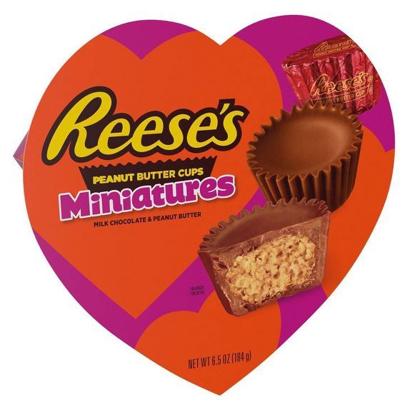 Reese's Valentine's Day Peanut Butter Cups Miniatures - 6.5oz | Target