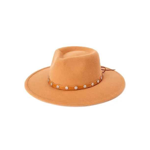 No Boundaries Women's Studded Band Fedora | Walmart (US)