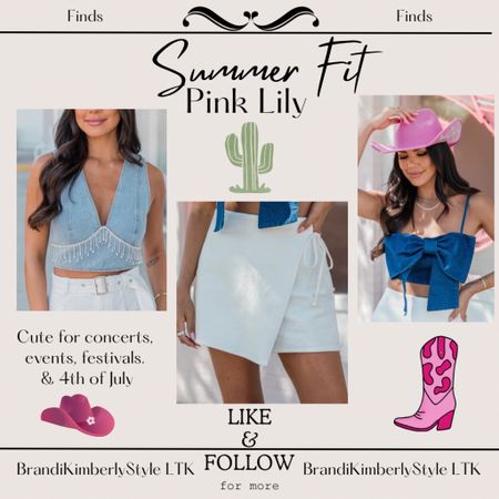 Pink Lily has a cute line out for concert and festival season 🪩I am sharing some of my favorites that give me cowgirl feels and disco girly vibes  BrandiKimberlyStyle 

#LTKSeasonal #LTKFestival #LTKsalealert