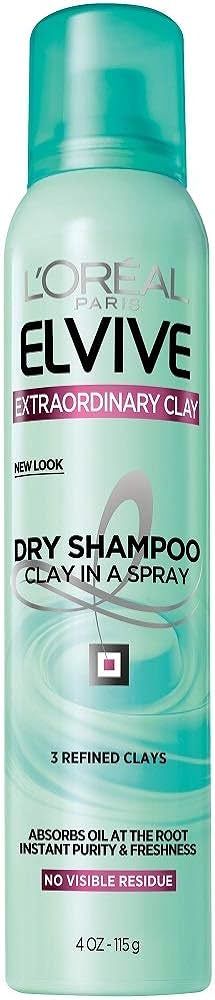 L'Oréal Paris Elvive Extraordinary Clay Dry Shampoo, 4 oz. (Packaging May Vary) | Amazon (US)