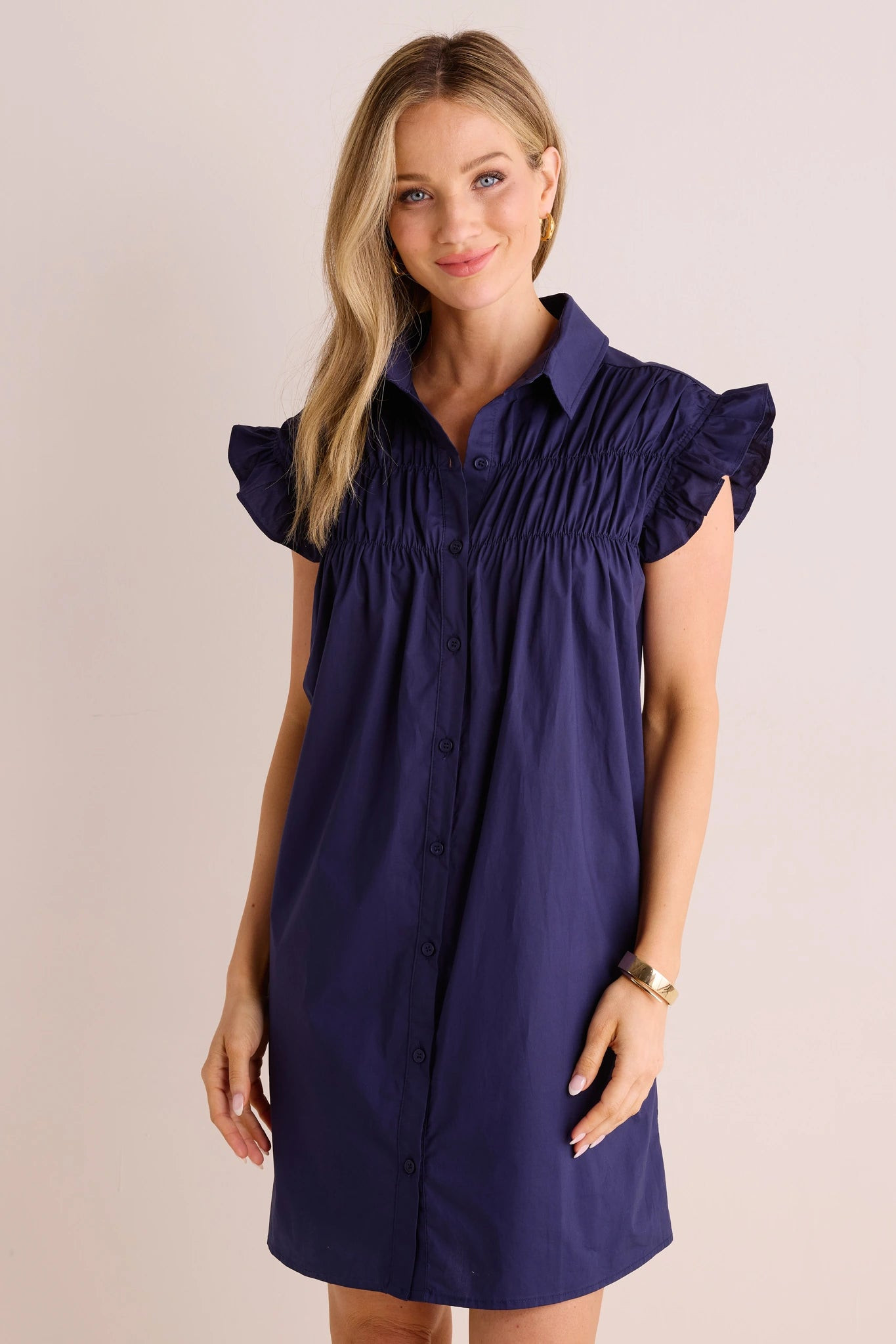 Neacie Dress- Navy | Avara