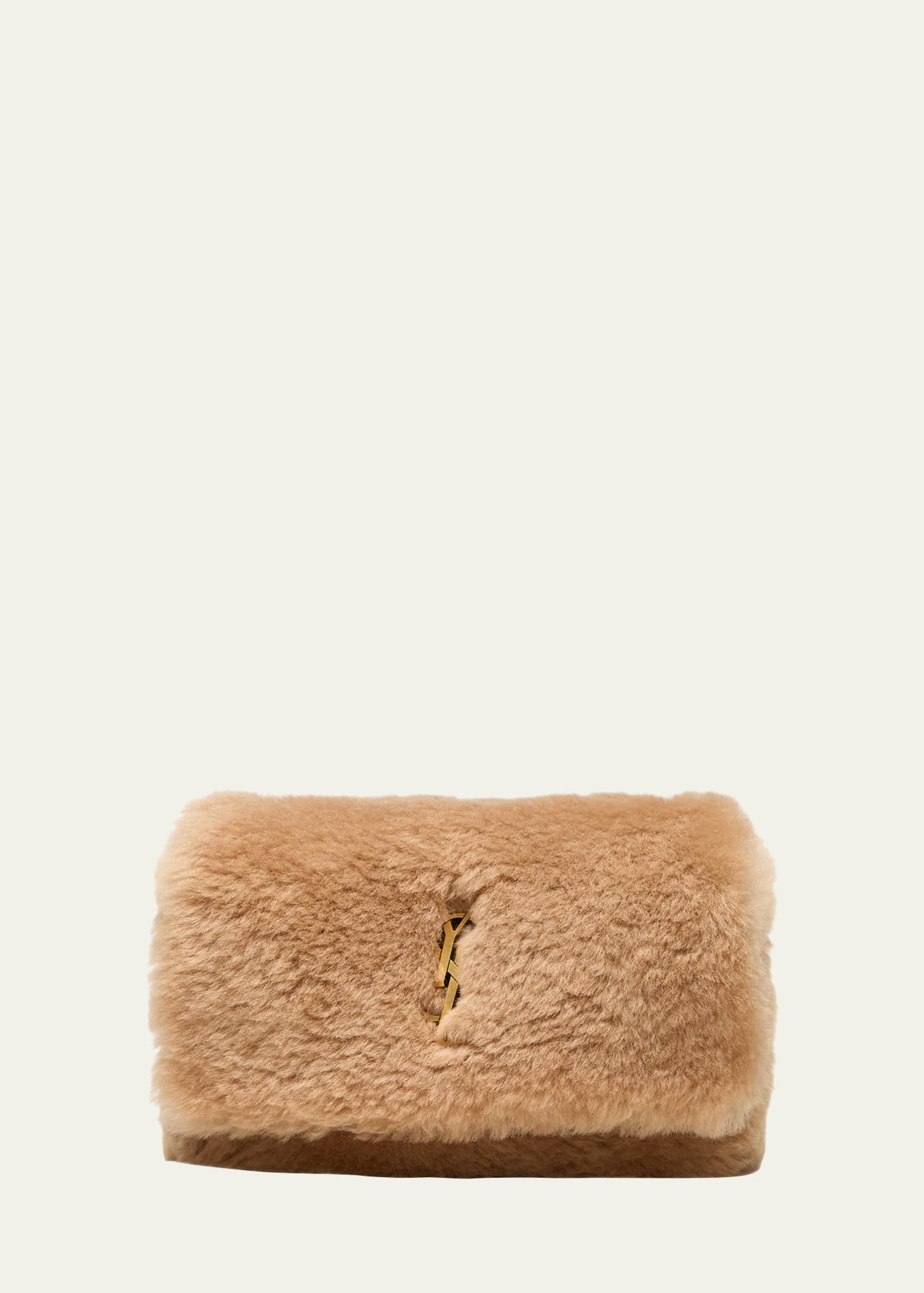 Saint Laurent Kate Small YSL Crossbody Bag in Shearling | Bergdorf Goodman