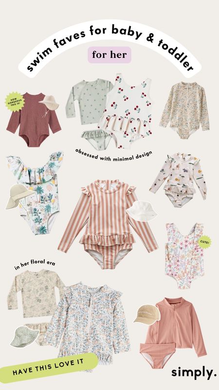 Looking for beach outfits for your little girl? These are my swim faves for toddler and baby ✨

#LTKswim #LTKkids #LTKtravel