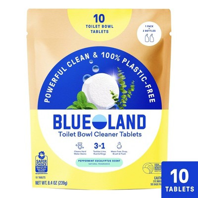 Blueland Toilet Bowl Cleaning Tablets - Peppermint Eucalyptus - 10ct: Paraben-Free, Removes Rust | Target