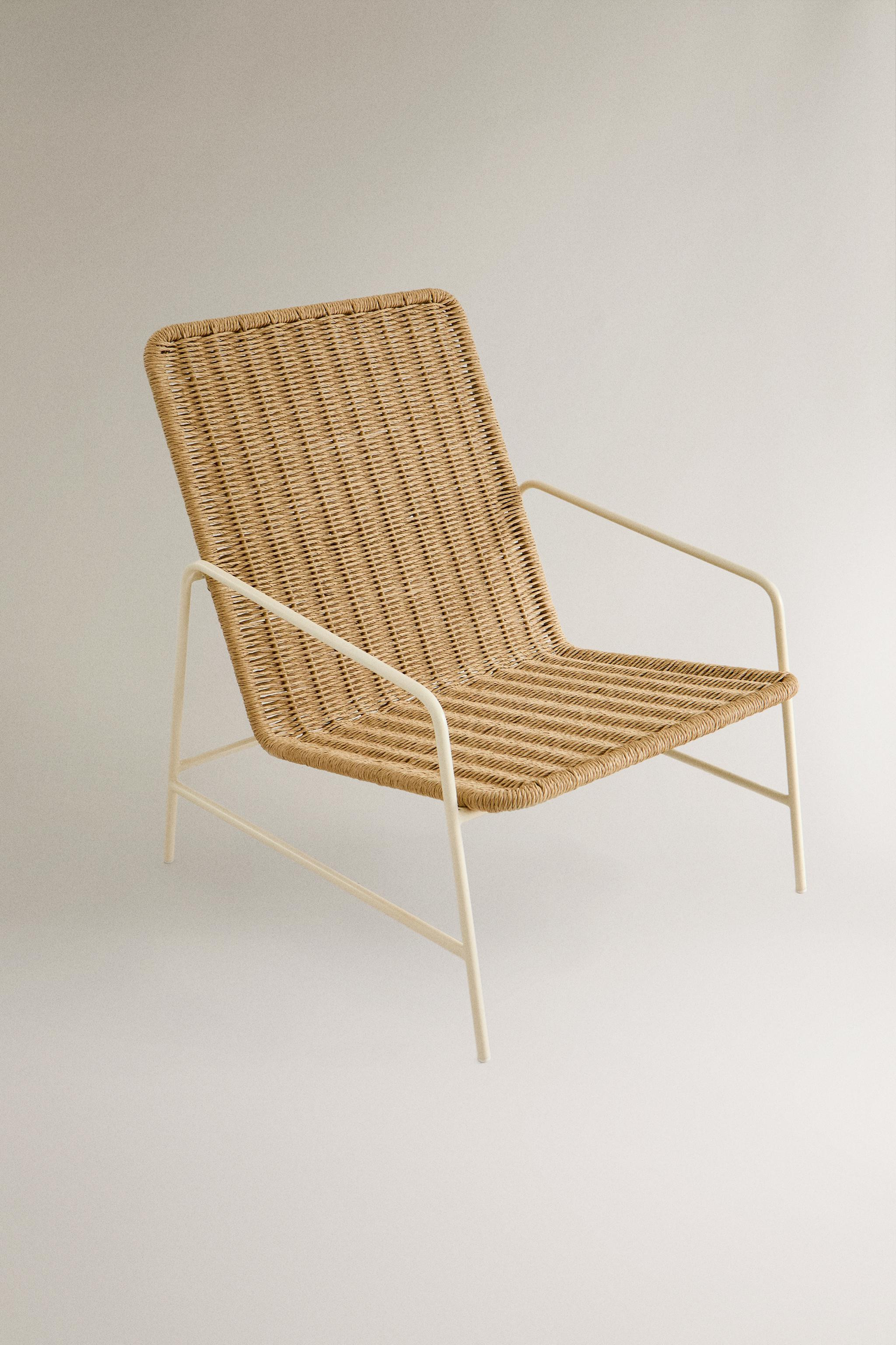 WOVEN OUTDOOR CHAIR WITH METAL FRAME | Zara US