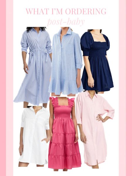Nursing friendly dresses that I’m ordering for my postpartum spring!
