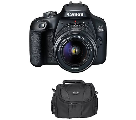 Canon EOS 4000D/Rebel T100 Digital SLR Camera w/18-55mm Lens | QVC