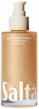 Saltair Shimmering Body Oil – Scented Dry Oil Moisturizer with Light-Reflecting Pearl Pigments ... | Amazon (US)