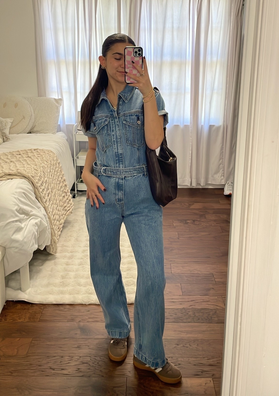 cutest denim jumpsuit 👖🫶🏼✨ #abercrombiedenim #denimjumpsuit 