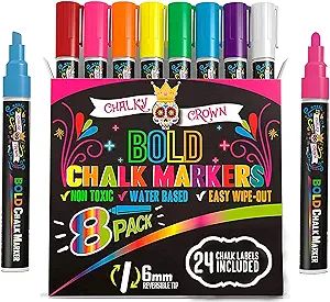 Bold Chalk Markers - Dry Erase Marker Pens - Liquid Chalk Markers for Chalkboards, Signs, Windows... | Amazon (US)