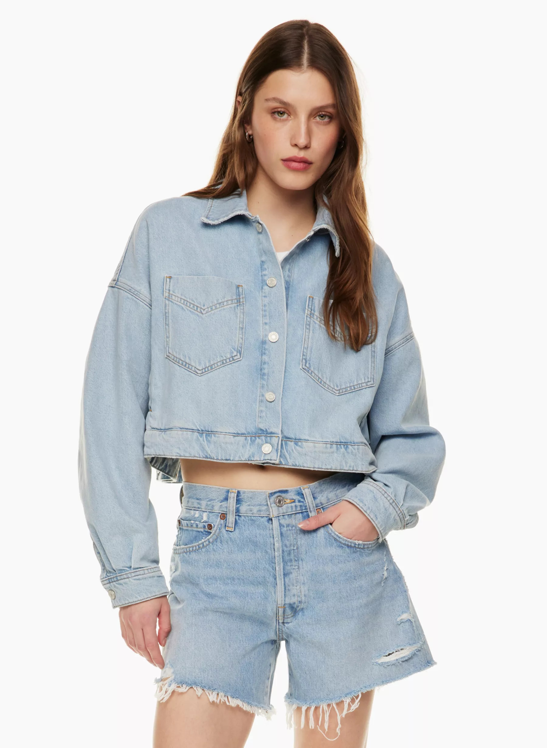 PARKER LONG JEAN SHORT | Aritzia