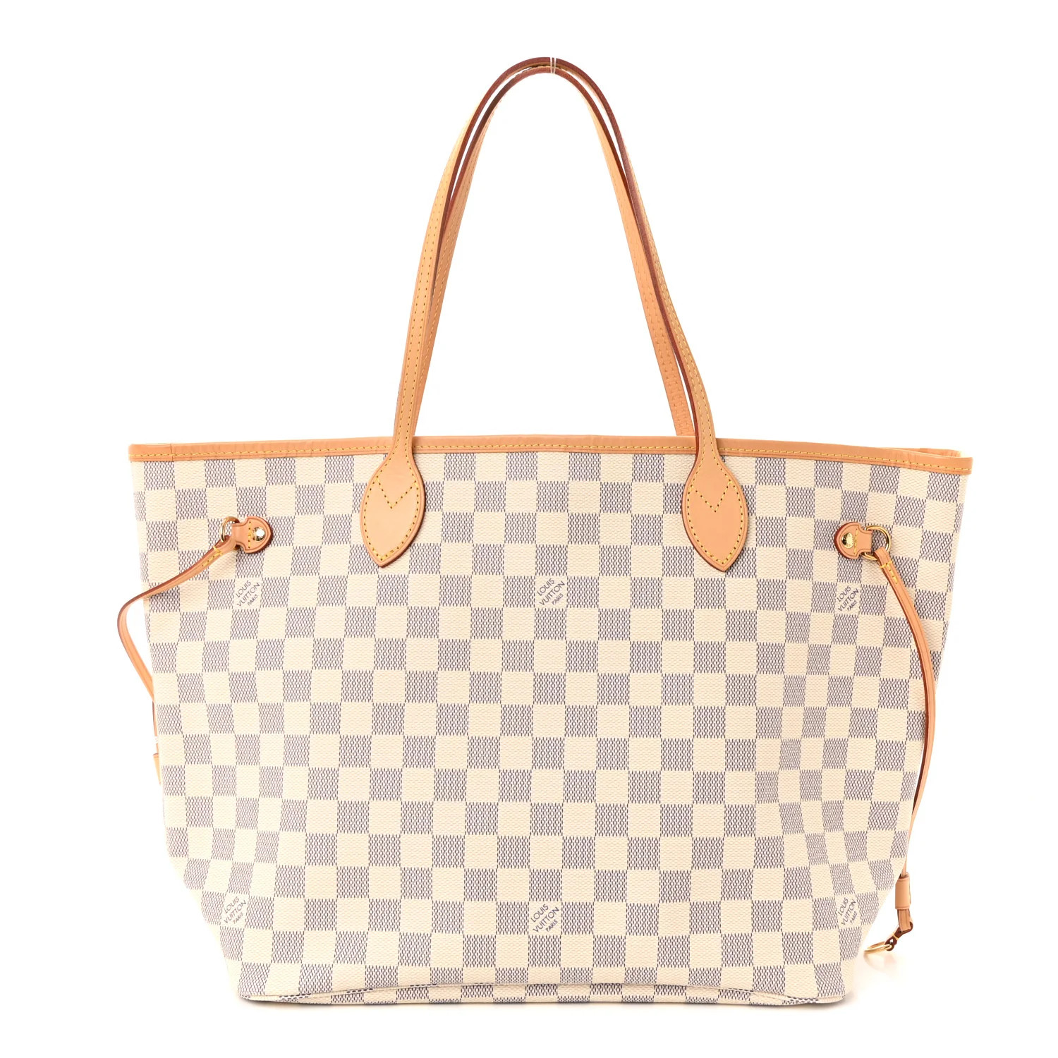 Damier Azur Neo Neverfull MM Rose Ballerine | FASHIONPHILE (US)