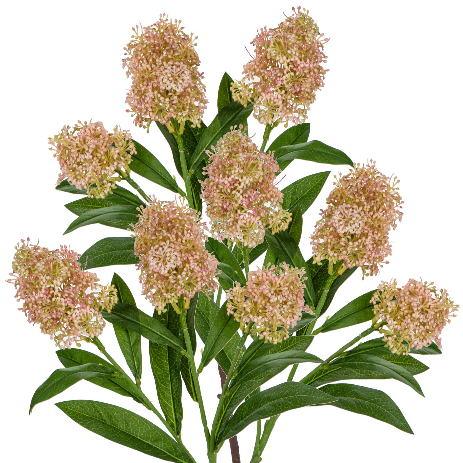 Briful 3PCS Artificial Flowers Faux Skimmia Spray with Leaves 22.8 Inch Long Stem Fake Flowers fo... | Amazon (US)