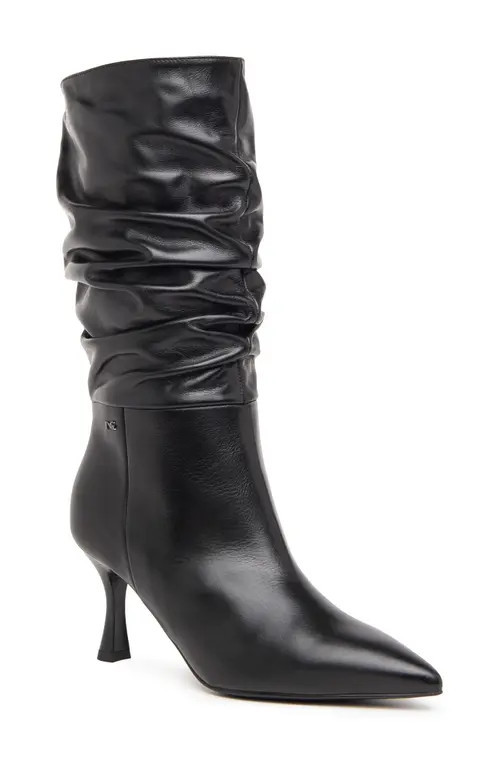 NeroGiardini Slouchy Pointed Toe Boot in Black at Nordstrom, Size 7Us | Nordstrom