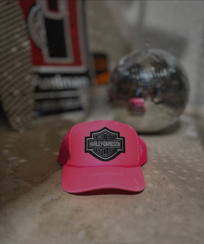 Hawg Vintage Patch Trucker Hat | Neon Pink | Slater Vintage