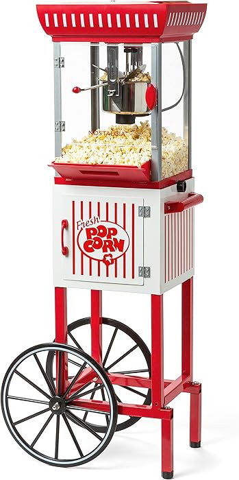 Nostalgia Popcorn Maker Machine - Professional Cart With 2.5 Oz Kettle Makes Up to 10 Cups - Vint... | Amazon (US)