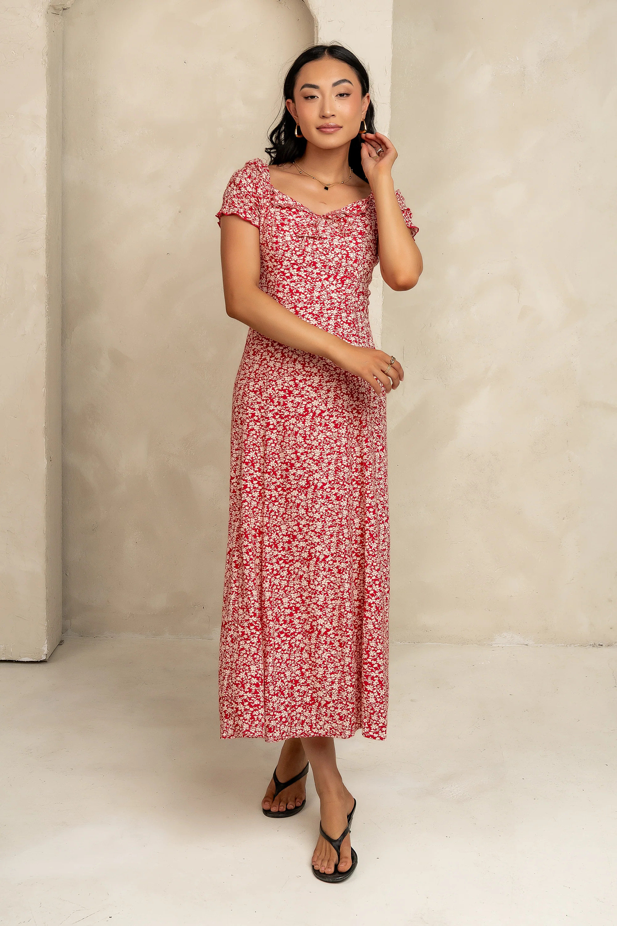 Marlow Maxi Dress in Red | Böhme US