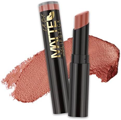 (3 Pack) L.A. GIRL Matte Flat Velvet Lipstick - Snuggle | Amazon (US)