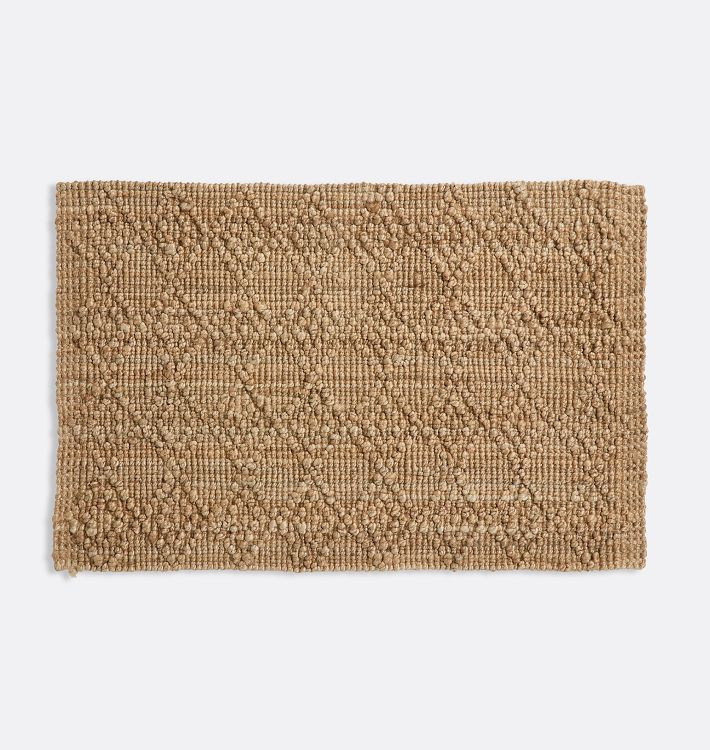 Woven Diamond Jute Doormat | Rejuvenation