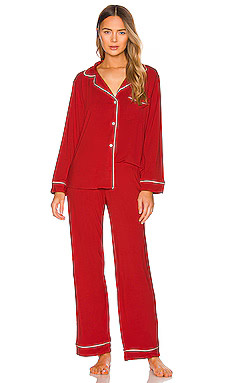 eberjey Gisele The Long PJ Set in Haute Red & Ivory from Revolve.com | Revolve Clothing (Global)