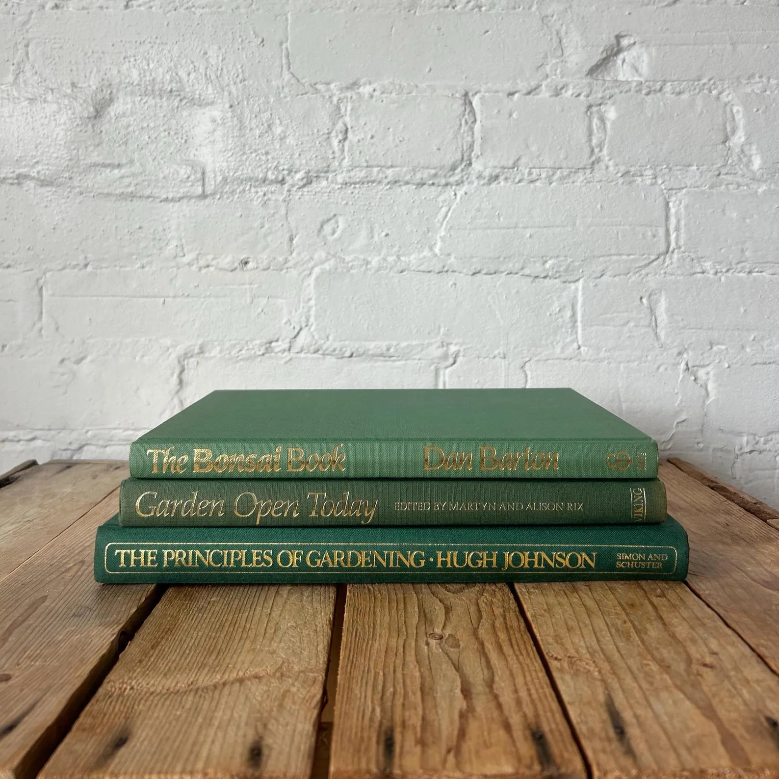 3 vintage green coffee table book bundle! Green coffee table decor idea for gardener, plant lover... | Etsy (Global)