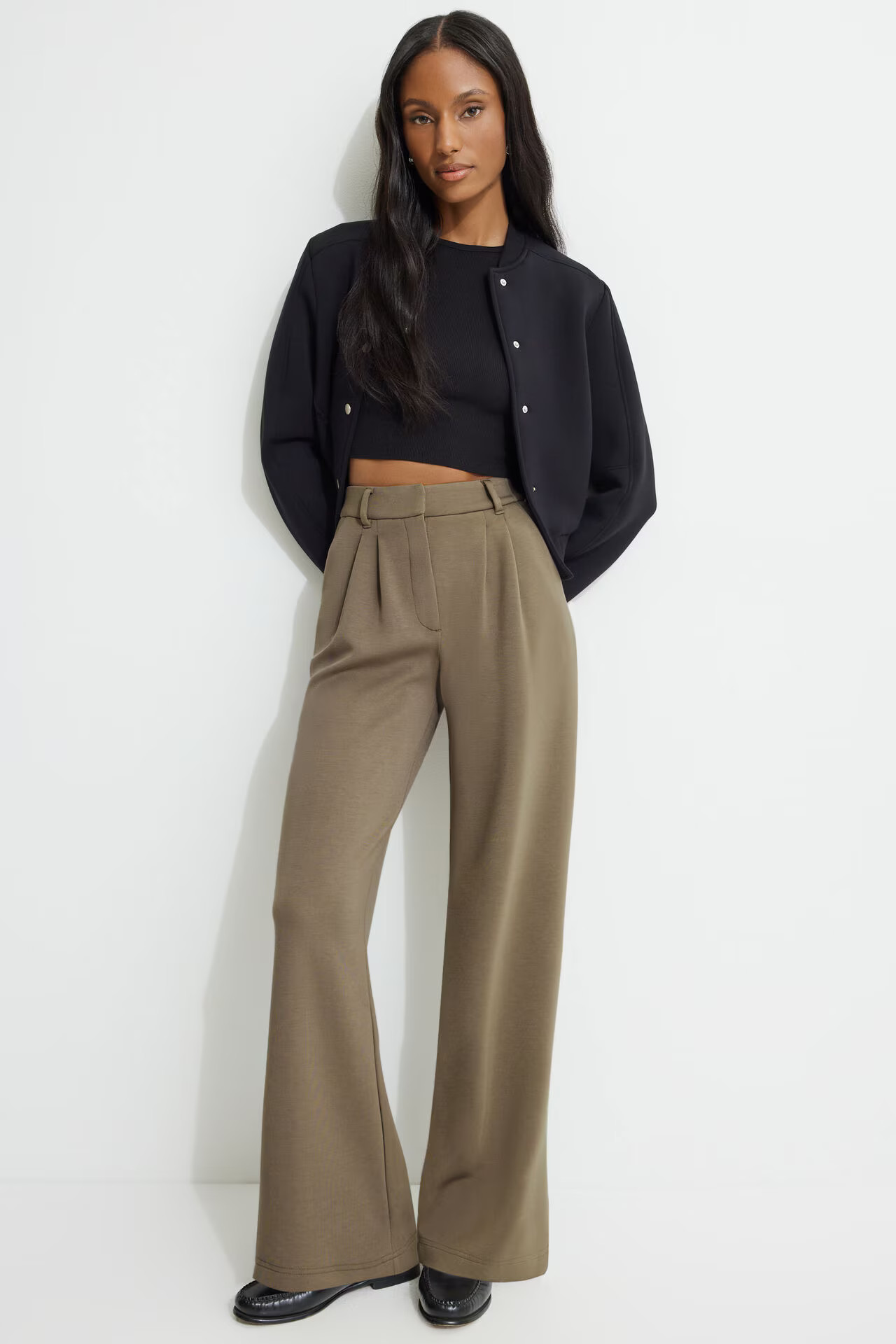 Alex Anywear Scuba Wide Leg Pants | Dynamite Clothing