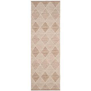 SAFAVIEH Montauk Beige 2 ft. x 7 ft. Gradient Diamonds Geometric Runner Rug MTK822E-27 - The Home... | The Home Depot