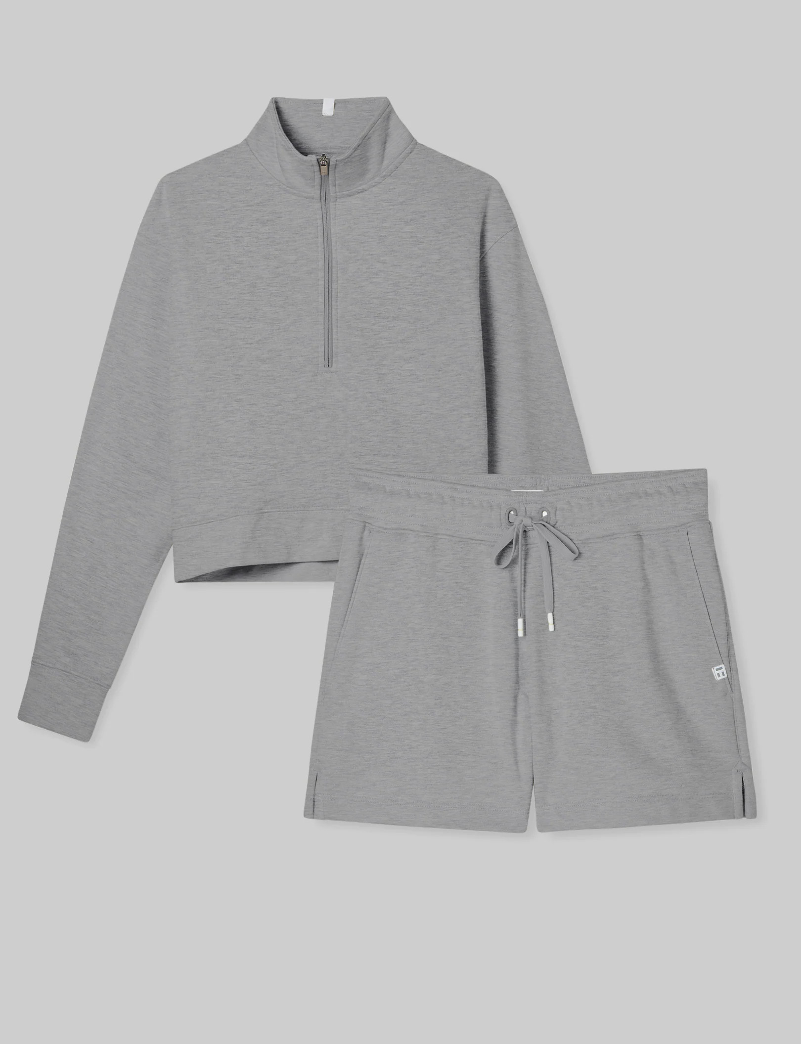Women's French Terry Half-Zip & Short Set | Tommy John