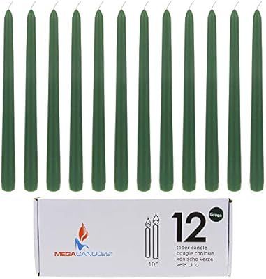 Mega Candles - Vela de cera sin aroma, color verde | Amazon (US)
