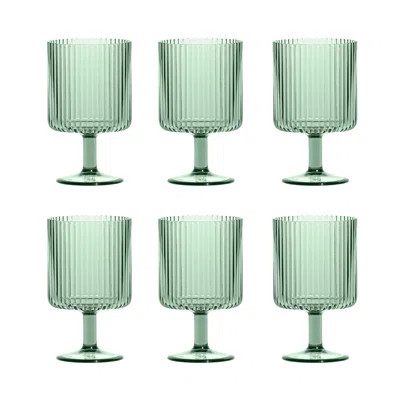 Laya Fluted Acrylic Goblet (Set of 6) | Wayfair North America